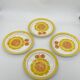 Série d’assiettes plates Alice Digoin Sarreguemines vintage, fleurs, tournesol 🌻