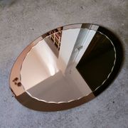 Bevelled oval mirror from the seventies