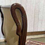 Lit Empire en acajou début XIXème à cols de cygnes et pieds griffes