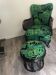 Fauteuil chippendale et pouf