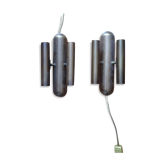 Pair of modernist style sconces bauhaus bronze color