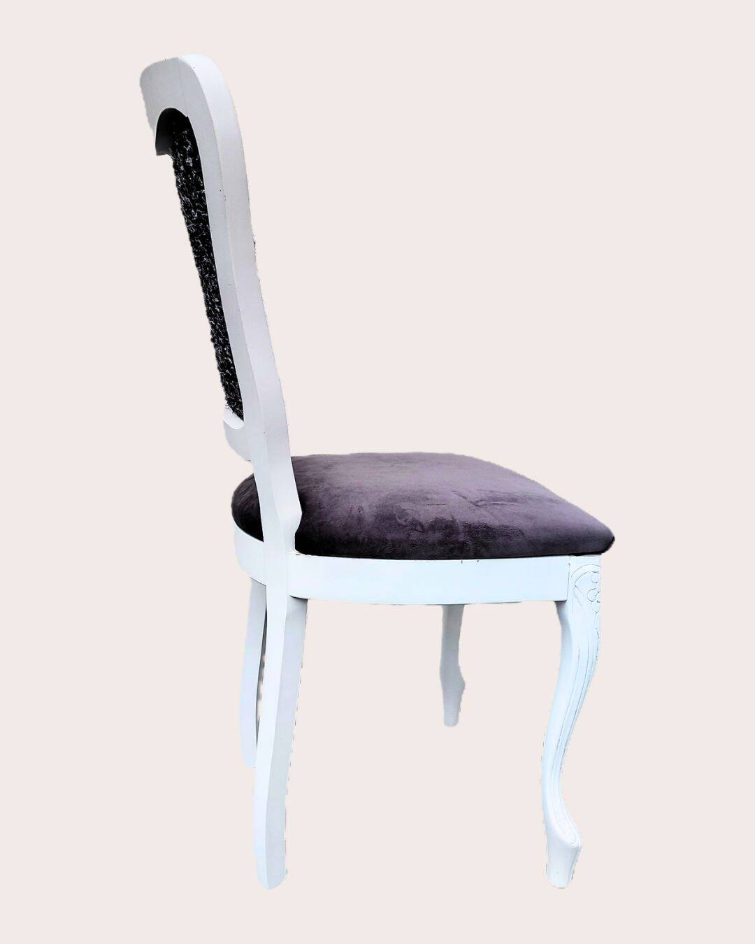 Louis XV style chair with haute couture fabric