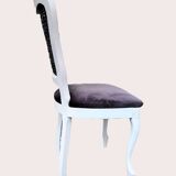 Louis XV style chair with haute couture fabric