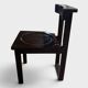 Brutalist prayer chair – Swiss monastic design, 1960