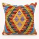 Traditional Wool Cushion Cover, Vintage Afghan Kilim Pillow Home Decor