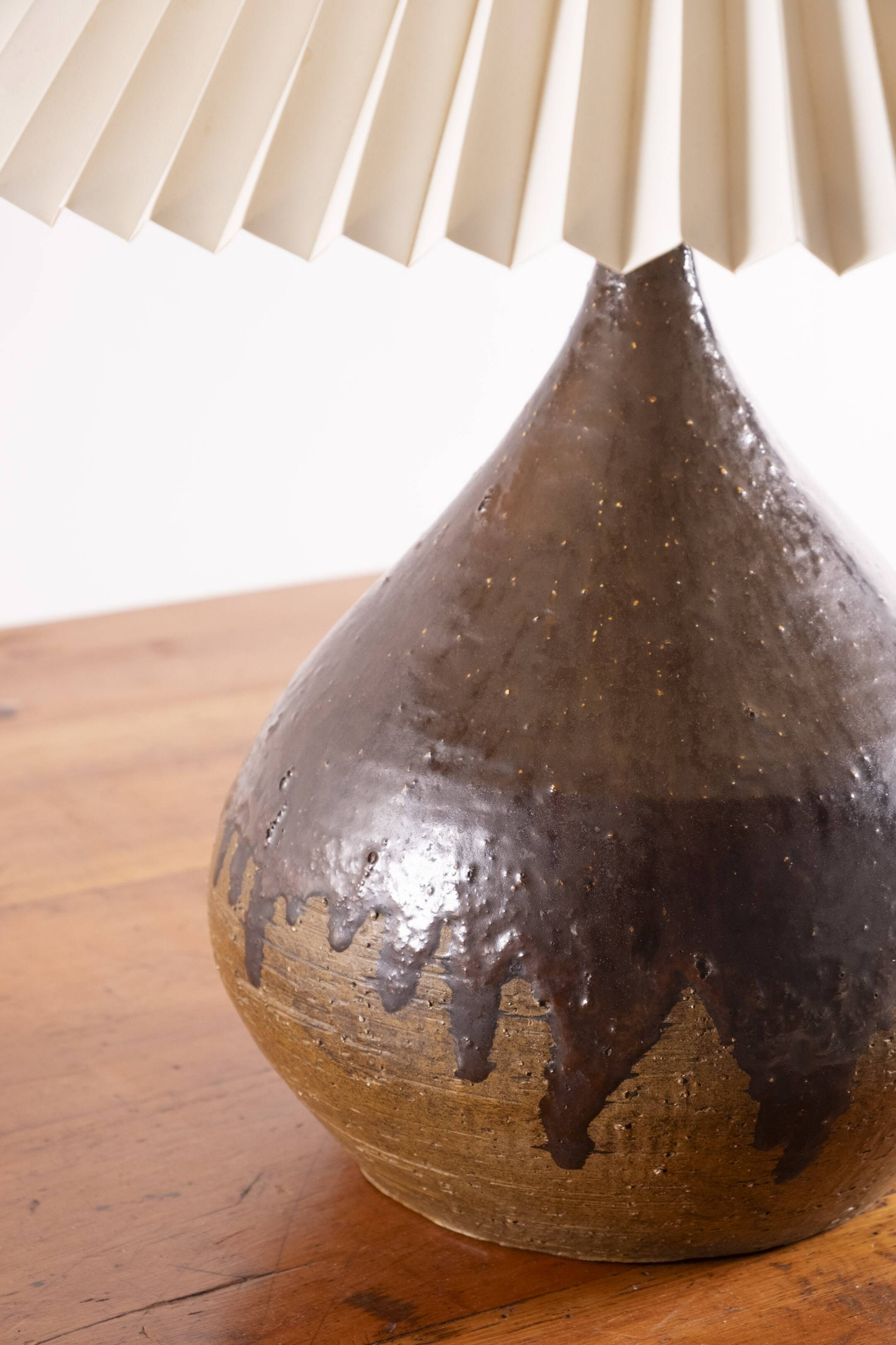 Lampe de table en céramique Flemming Ross, Danemark, années 1960