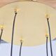 Glass and Brass Cascade Pendant Lamp by Schmidt Leuchten, 1970s
