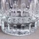 Vintage moulded glass vase Sklo Union 1970