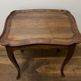 Cabaret table in walnut and oak from the end of the 19th century