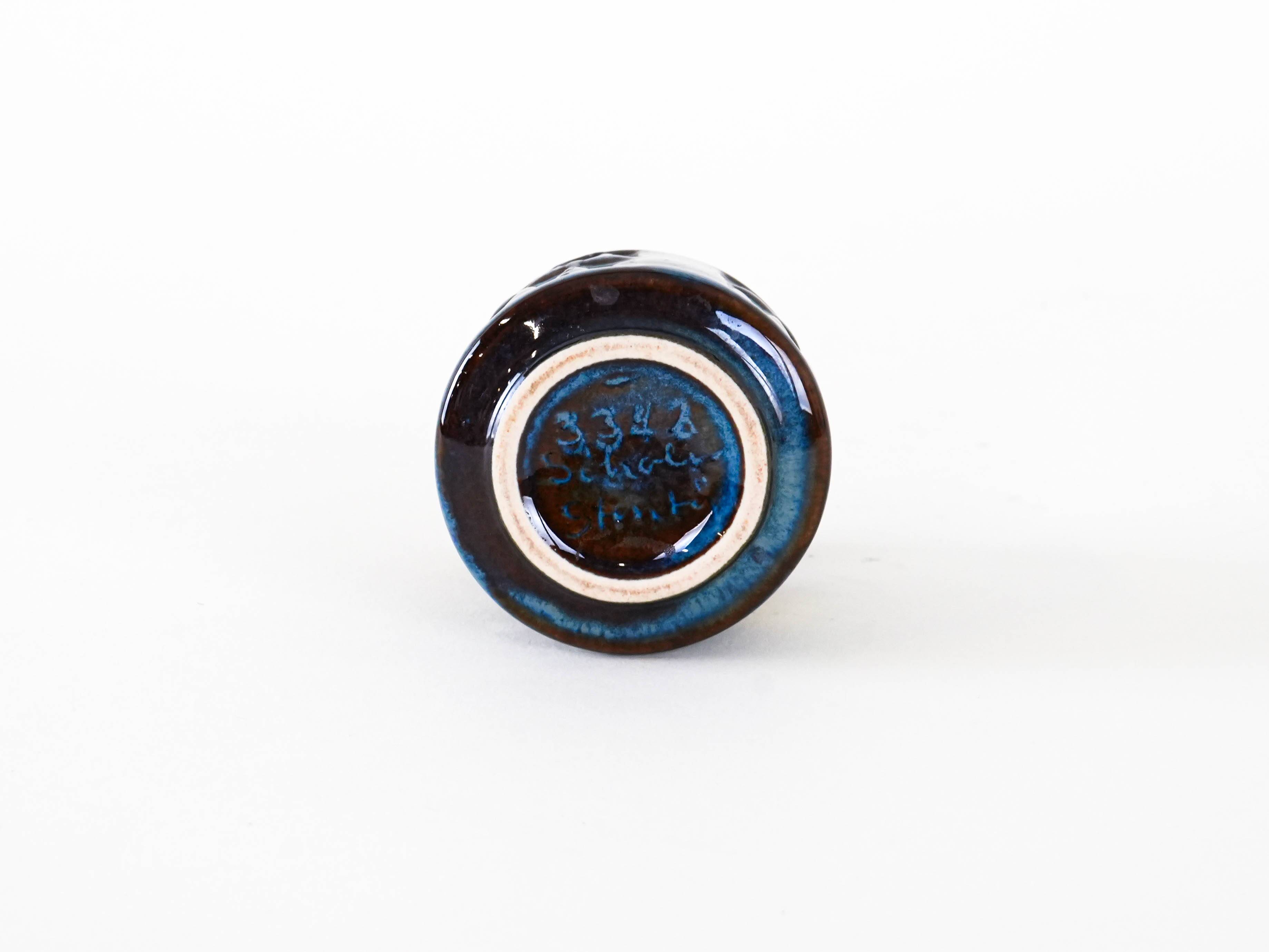 Ceramic candle holder, Danish design, 1960s, manufacturer: Søholm Keramik