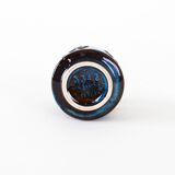 Ceramic candle holder, Danish design, 1960s, manufacturer: Søholm Keramik