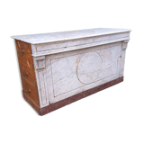 19th century marble bakery counter