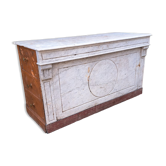 19th century marble bakery counter