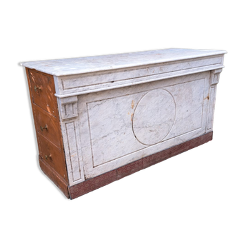 19th century marble bakery counter