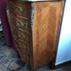 Chest in marquetry style Louis XV marble top
