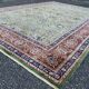 Large emerald Tabriz Persian rug 520x350 cm