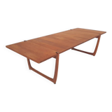 Large teak coffee table by Peter Hvidt and Orla Molgaard Nielsen model FD 575 for France and Son