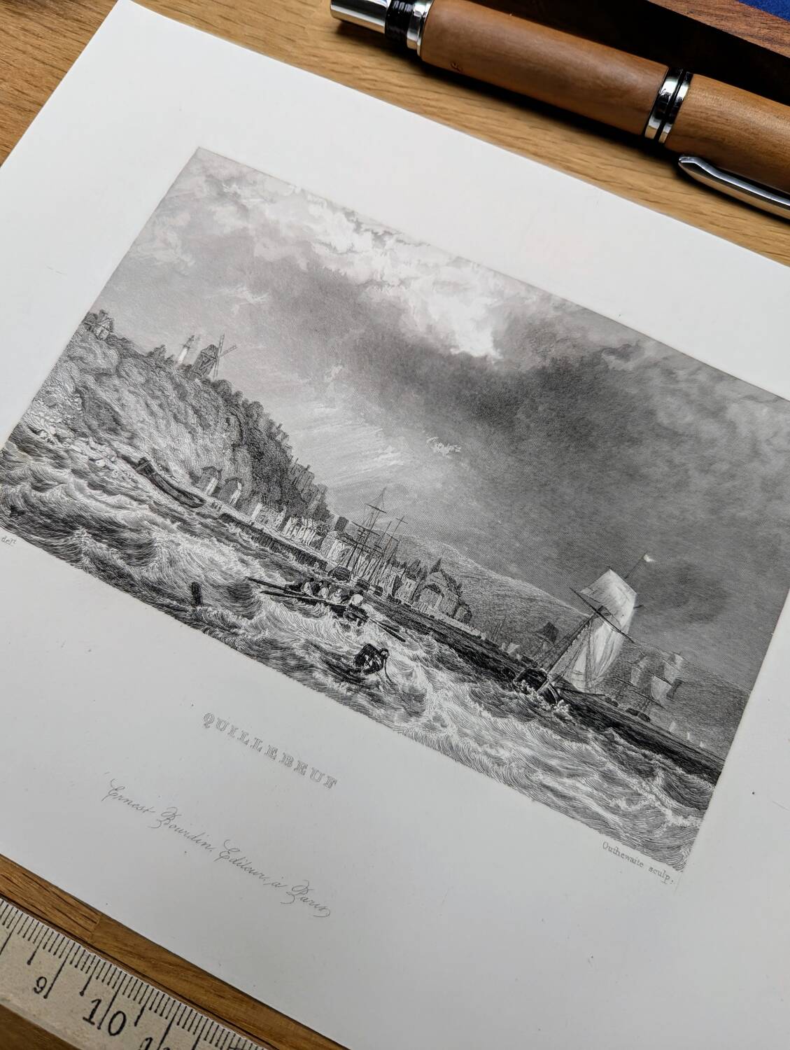Printed in 1844, Quillebeuf-sur-Seine, Eure.