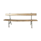 19th century cast iron bench with fake branches