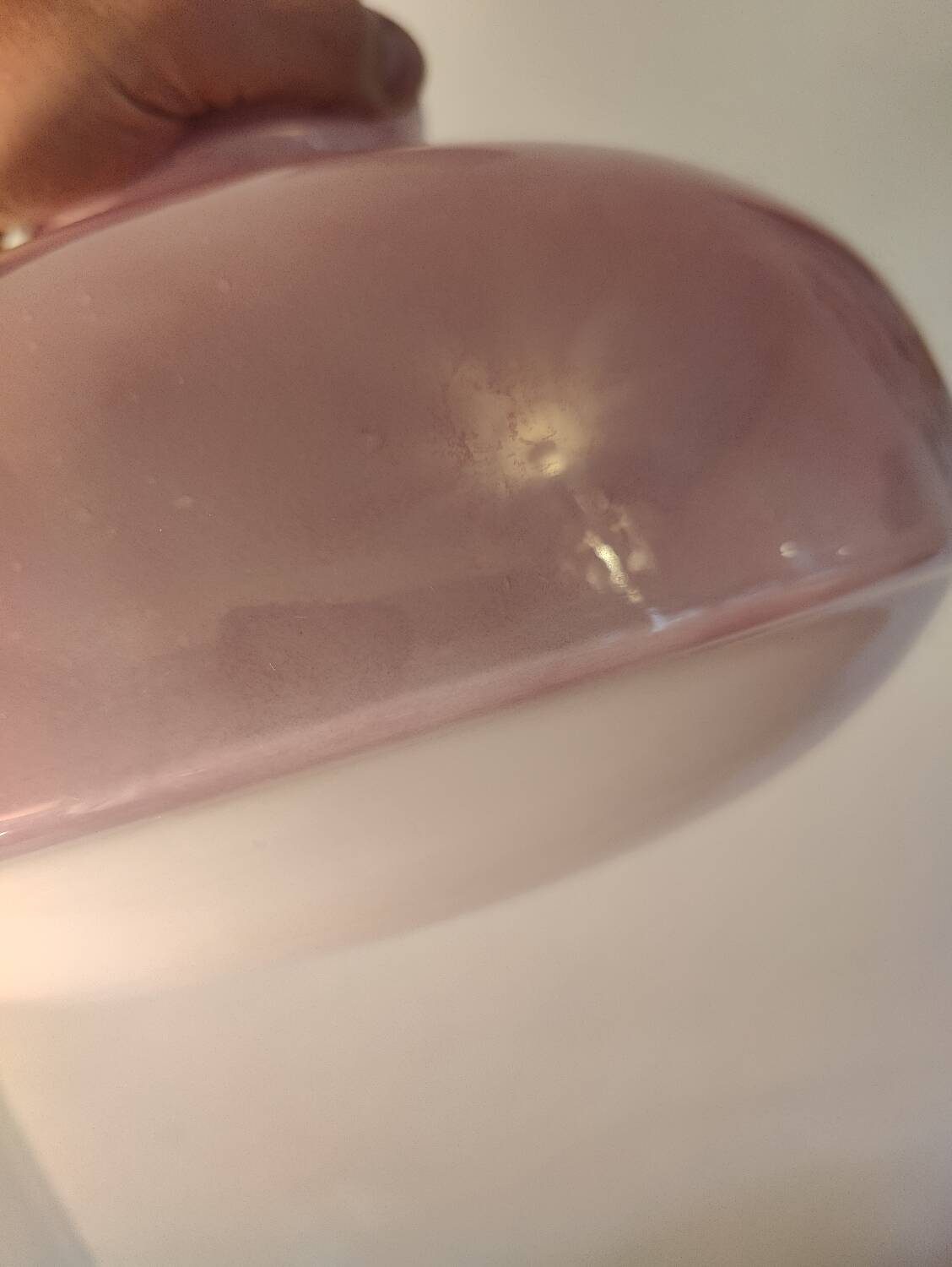 Purple and white opaline pendant light from the 60s/70s.