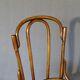Fake pair of Kohn and Turpe tanned bistro chairs, circa 1900,
