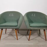 Armchairs from brussels expo, 1960s, set of 2