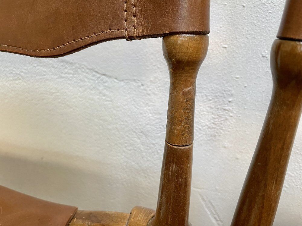 Montreal leather dining chairs by Frei Otto, Germany 1967, Set of 4
