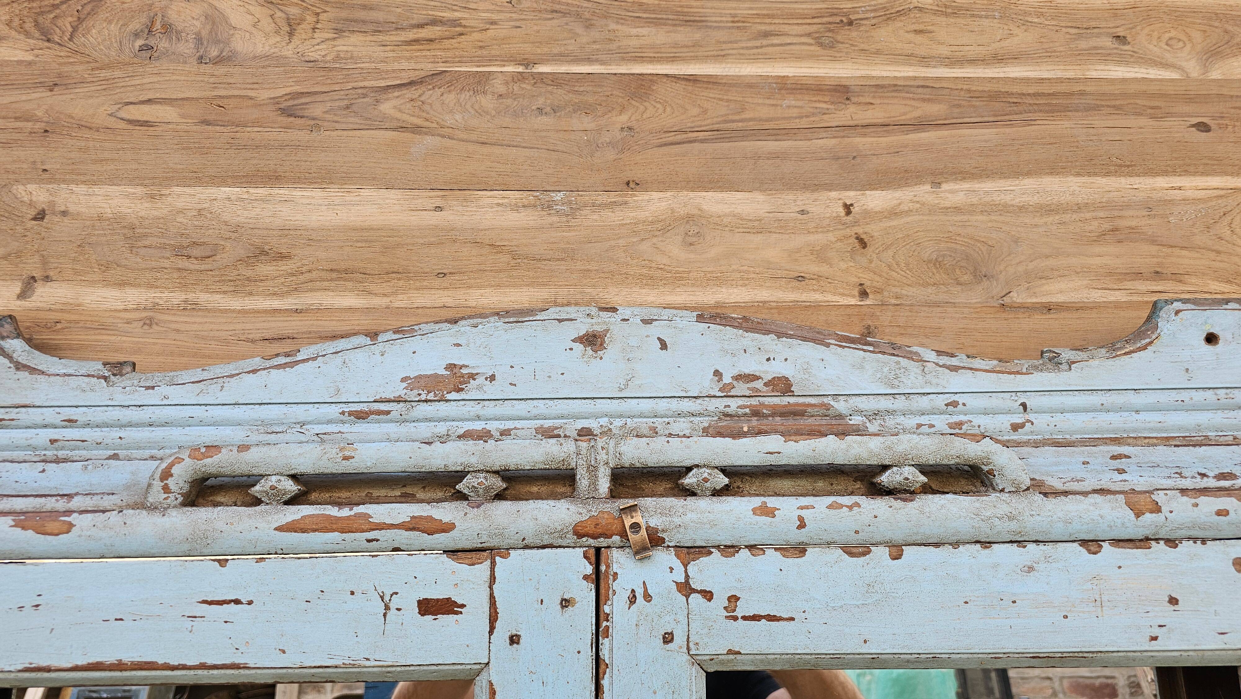 Art Deco mirror in Burmese teak