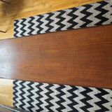 Table basse en teck design danois et porte revue cannage