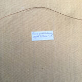 Oil on canvas french man portrait painting, signed by A. Chris, 1962