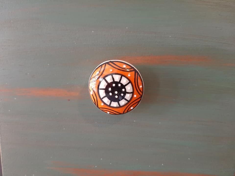 Furniture commode 15 drawers table patchwork patina ebeniste all solid wood multicolored