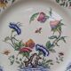 Plate Sarreguemines France model Rouen decoration flowers and insects 25.5cm