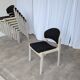 Set of 8 Vintage Aeon Mondial Stackable Chair / Dutch Postmodern Dining Cha