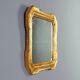 Antique cabaret mirror in gilded wood, Italy, 19th century