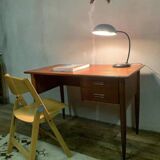Scandinavian teak desk from the 1960s, length 110 cm