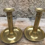 Pair of 19th century push candlesticks