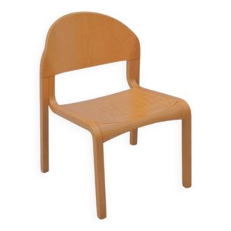 SAMO wooden fireside chair, France 1980