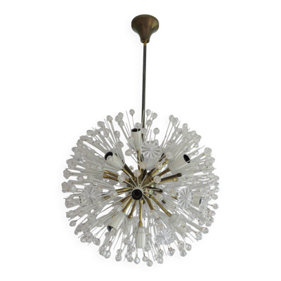 Lustre, ''boule de neige'' modèle 17 par Emil Stejnar pour Rupert Nikoll, Autriche, années 50