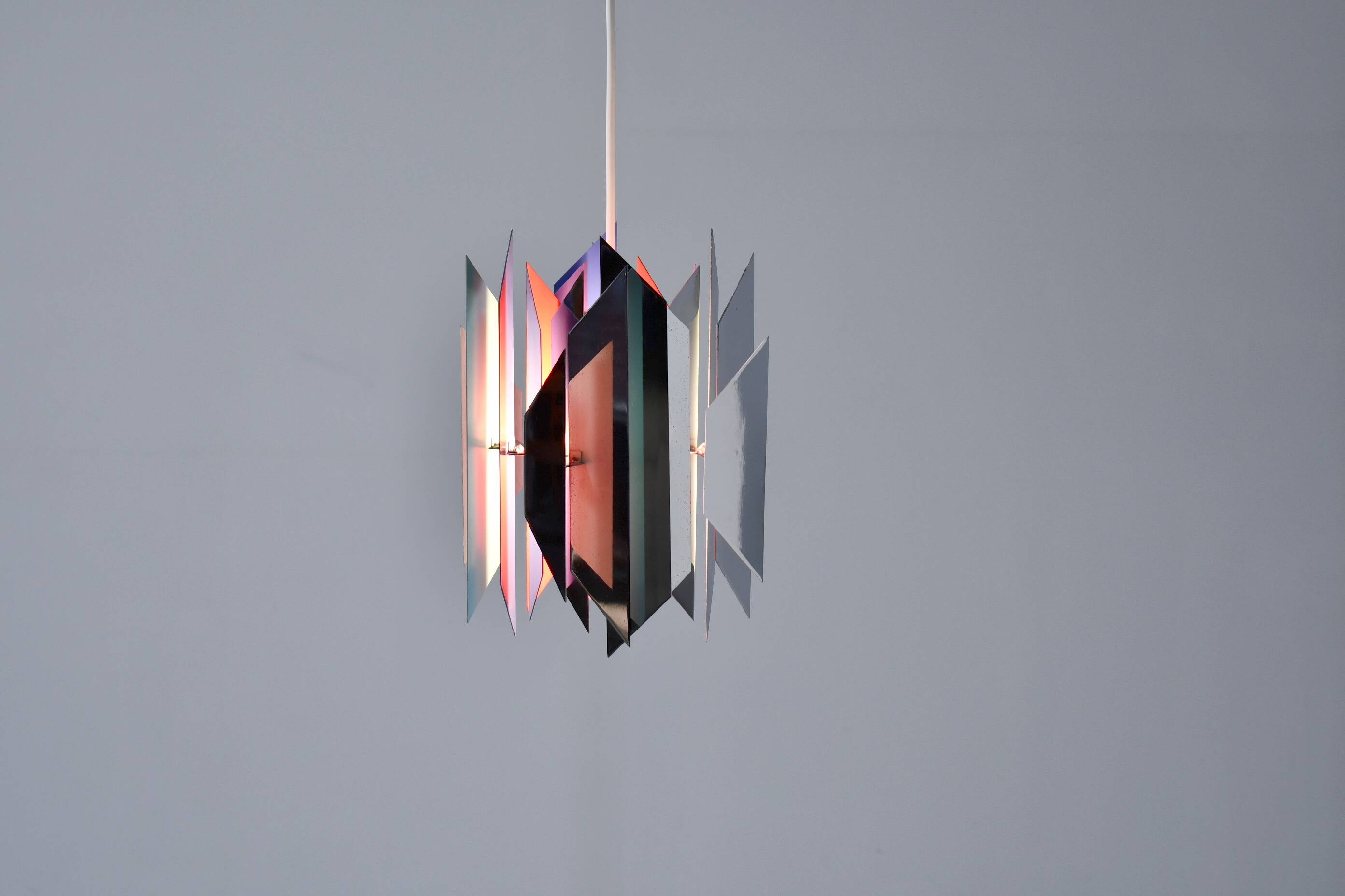 Tivoli Pendant Lamp by Simon Henningsen for Lyfa. Denmark 1962 (blk)