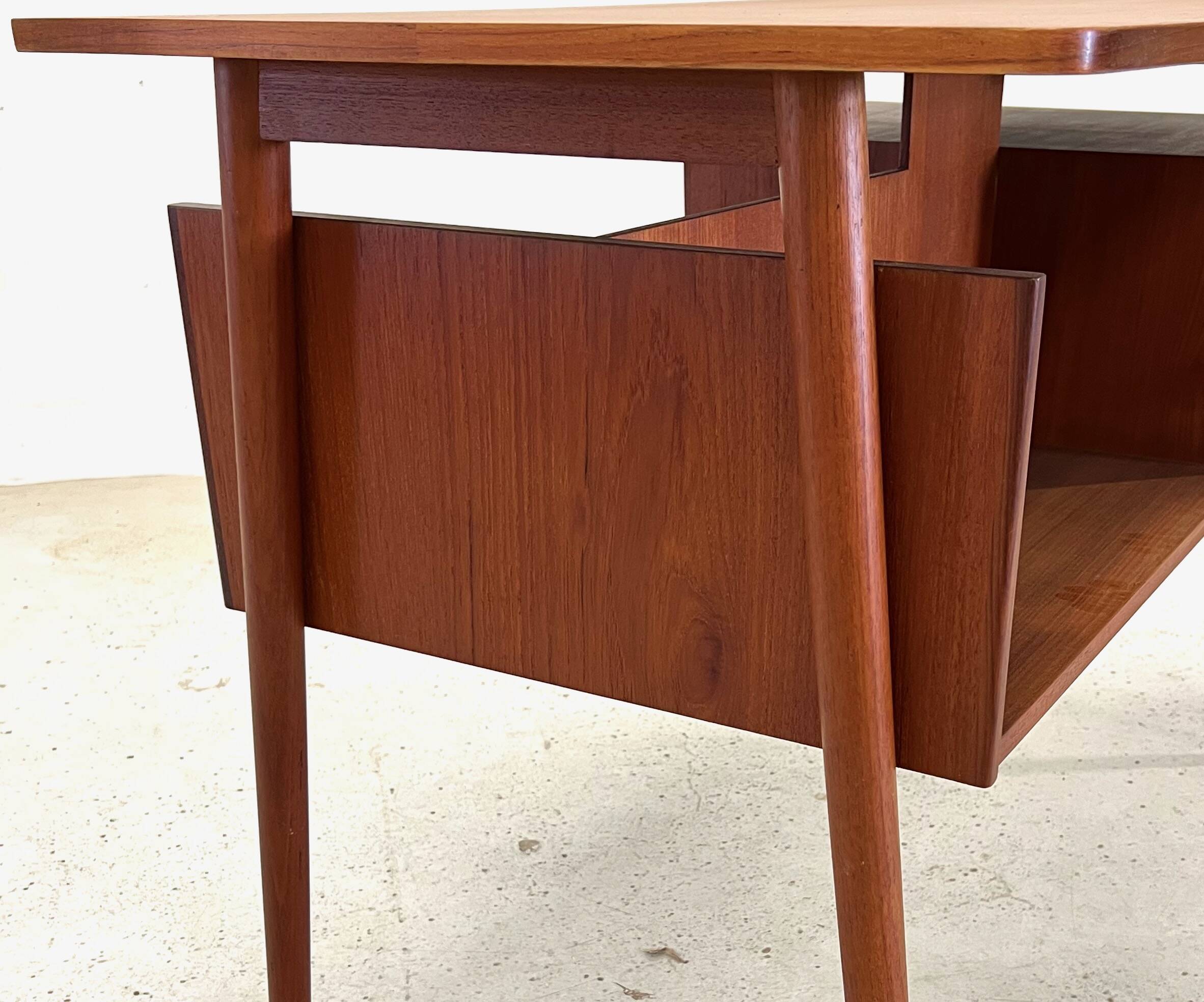 Petite Danish Teak Desk, 1960s.