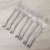 Twisted metal forks / spiral cutlery / twist