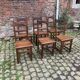 Set of 6 oak chairs