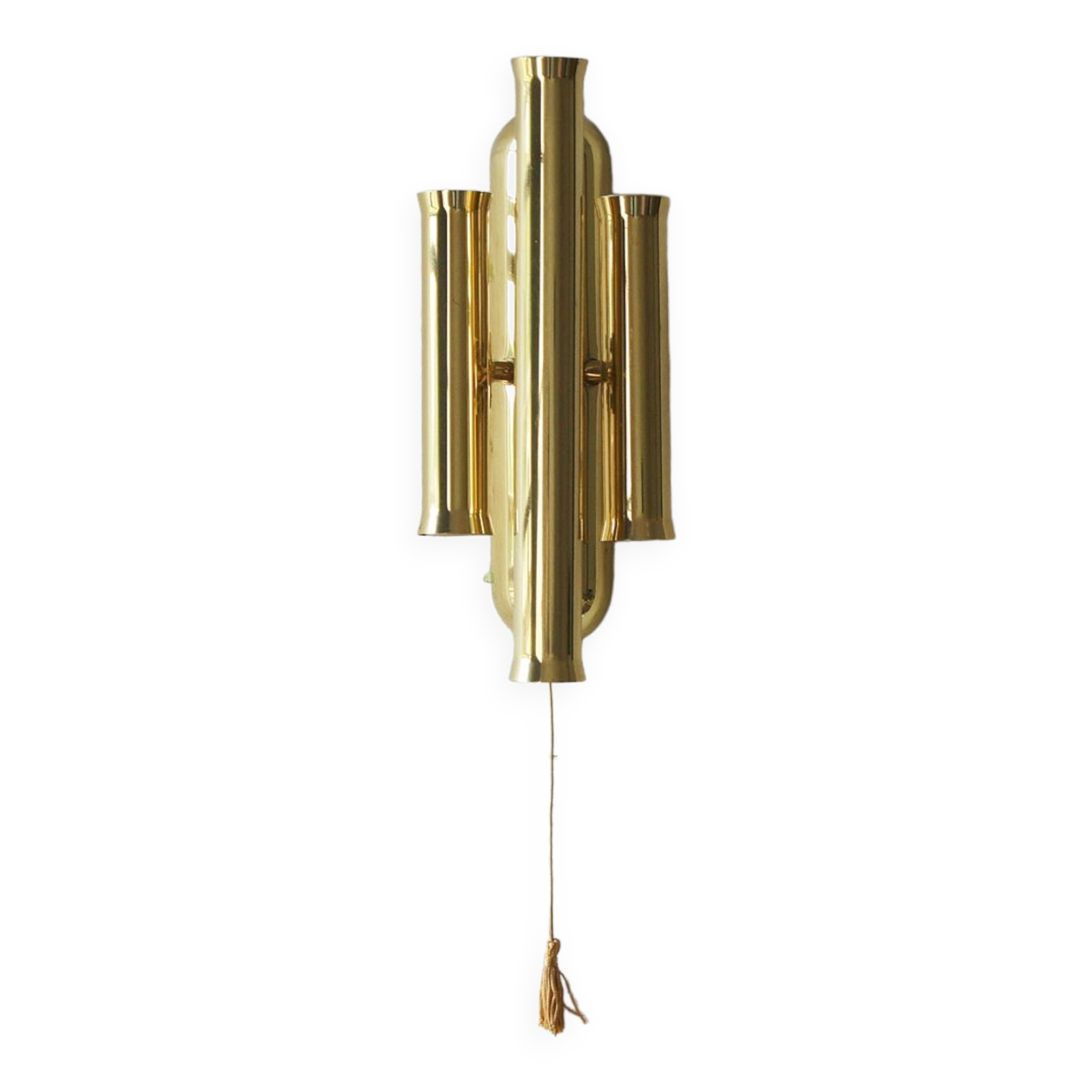 Vintage Italian Brass Wall Lamp