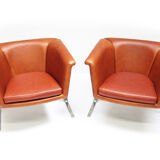 Two Space Age "042" Chairs by Geoffrey Harcourt for Artifort