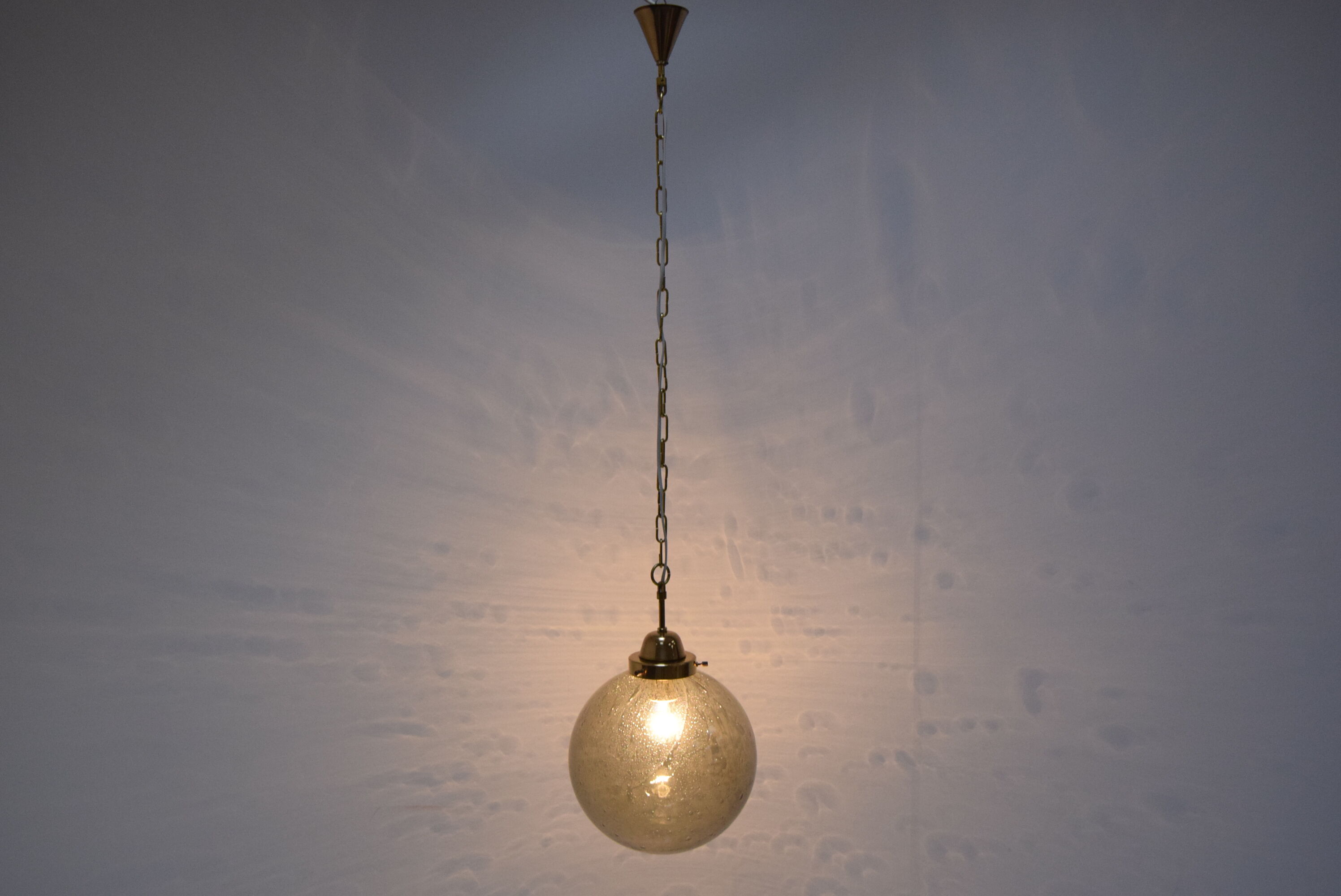 Mid-century Glass Pendant,Kamenicky Senov,1960's.