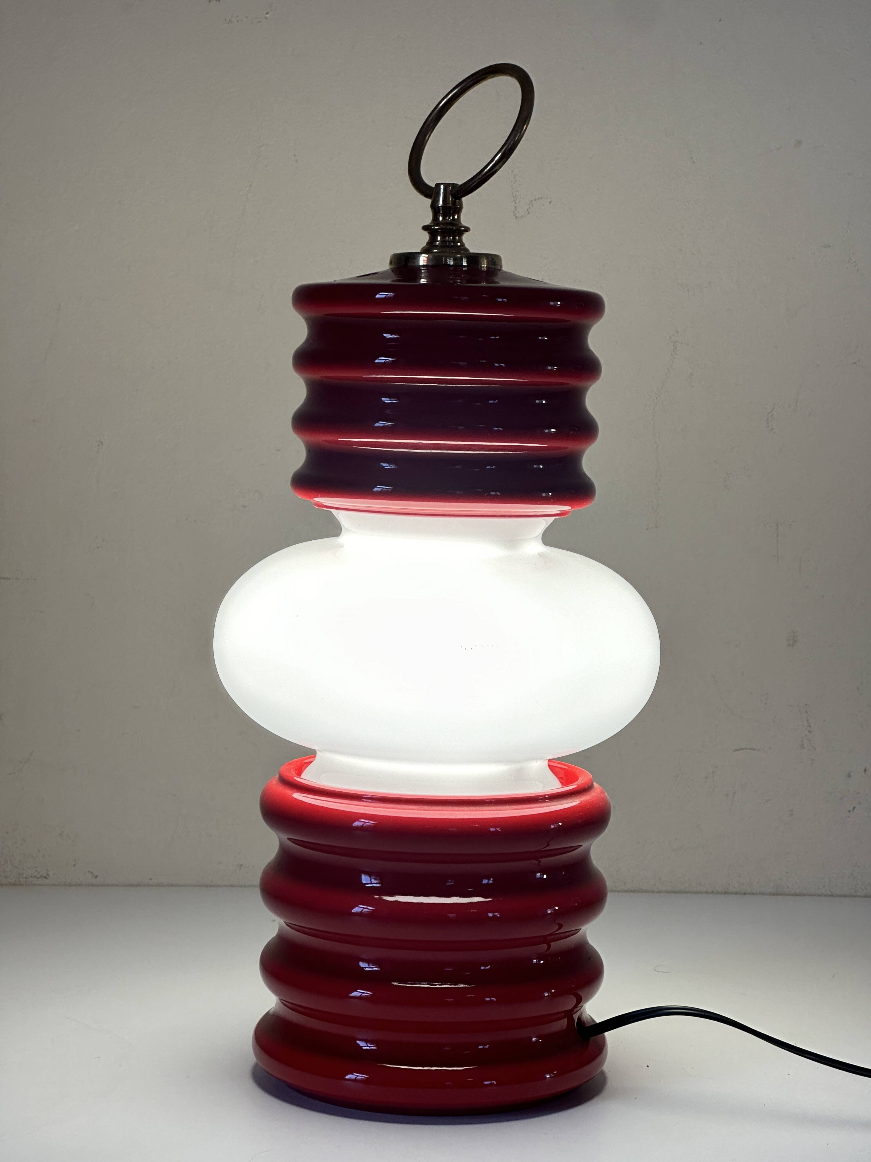 Vintage 70s ceramic design lantern lamp