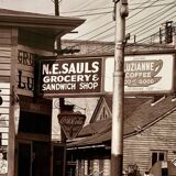 📸 Original photograph – Walker Evans, 1936 Sandwich shop front