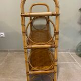 Vintage rattan shelf