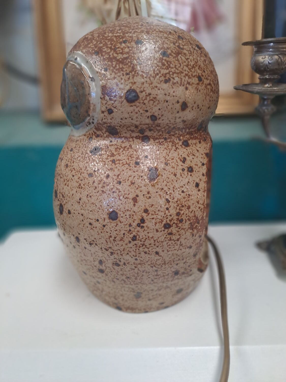 Owl night lamp in sandstone Guy Baudat