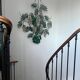 Monumental wall light in Italian wrought iron, attributed to the house.